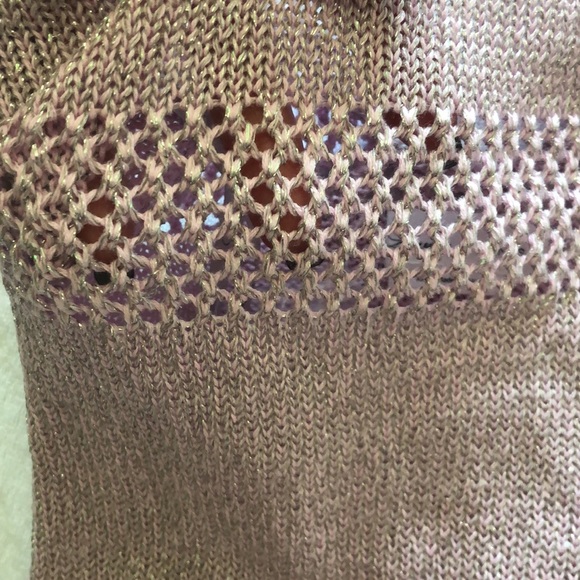 NWOT Lovers + Friends Metallic Mini Knit Dress - Picture 3 of 7